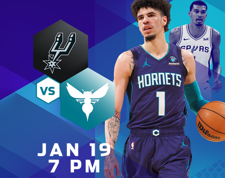 Hornets vs Spurs Spectrum Center Charlotte